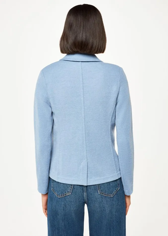 Blue Slim Jersey Jacket Women Whistles Coats and Jackets