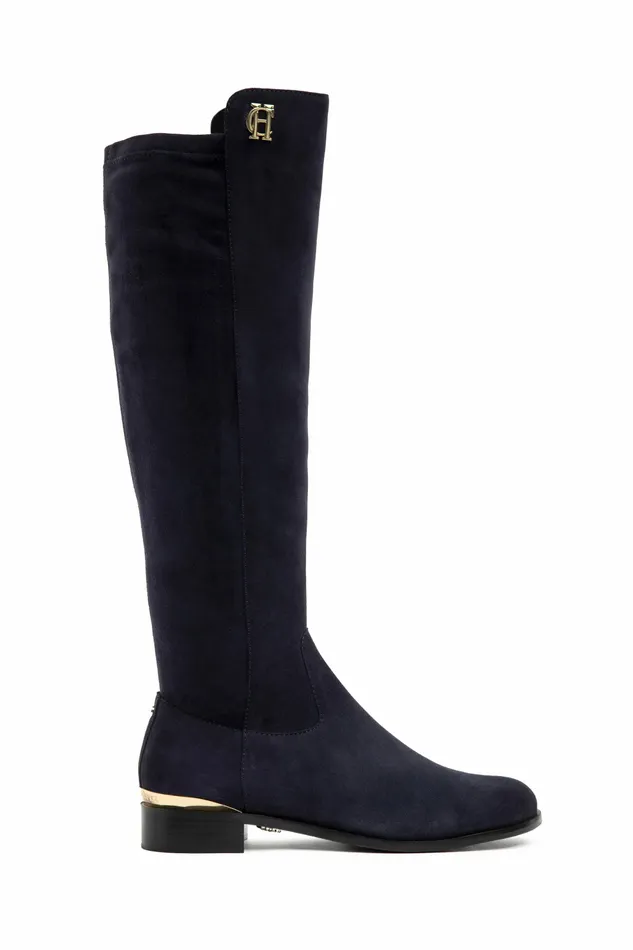 Boots Albany Knee Boot Ink Navy Suede Holland Cooper Womens