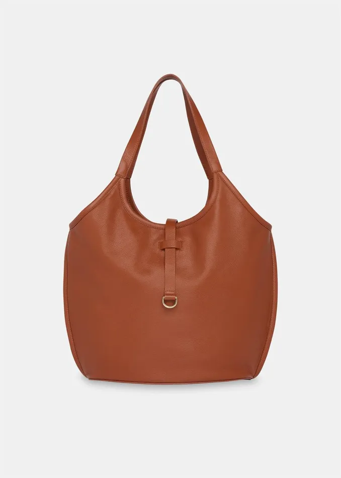 Brown Leonora Tote Bag Women Whistles Leather