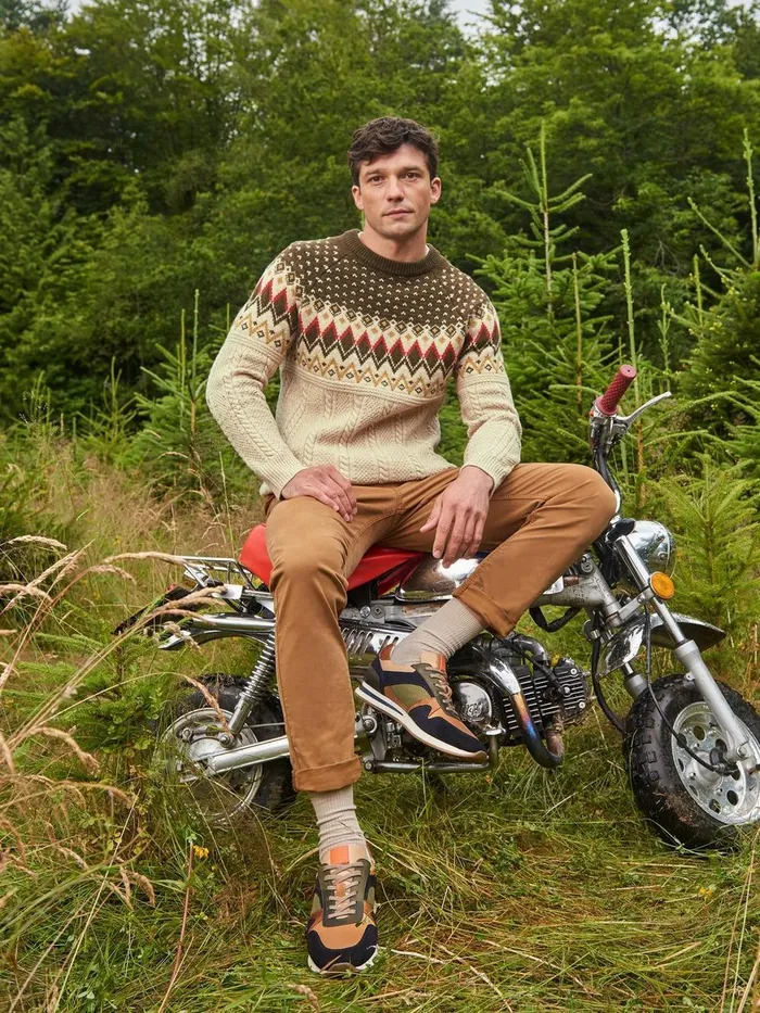 Cable Wool Fairisle Crew Neck Natural Multi Men White Stuff Knitwear Cable Wool Fairisle Crew Neck Natural Multi Men White Stuff Knitwear