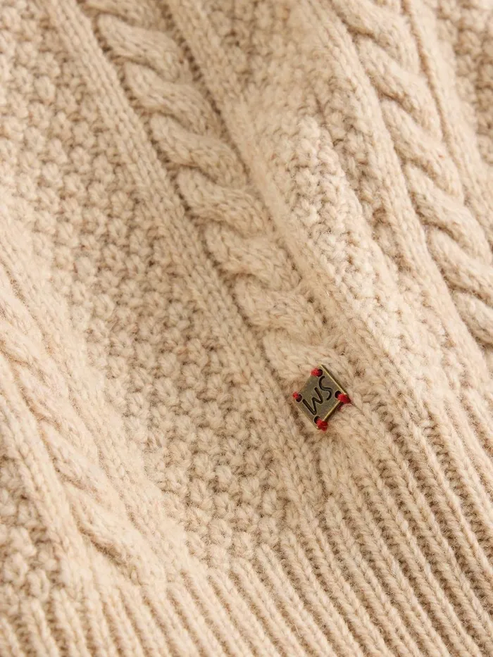 Cable Wool Fairisle Crew Neck Natural Multi Men White Stuff Knitwear Cable Wool Fairisle Crew Neck Natural Multi Men White Stuff Knitwear