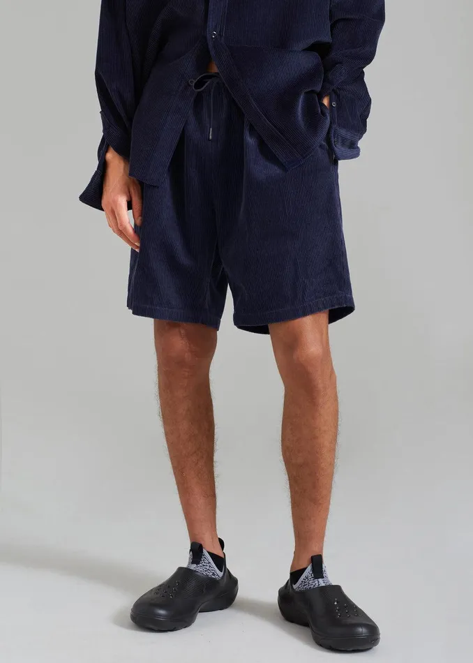 Camden Corduroy Shorts 8211 Navy Men The Frankie Shop Clothing