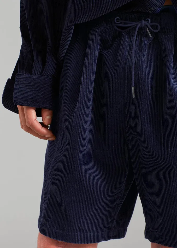 Camden Corduroy Shorts 8211 Navy Men The Frankie Shop Clothing