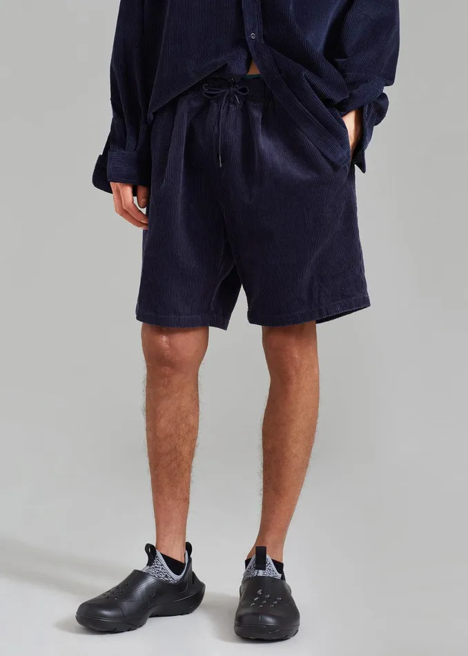 Camden Corduroy Shorts 8211 Navy Men The Frankie Shop Clothing