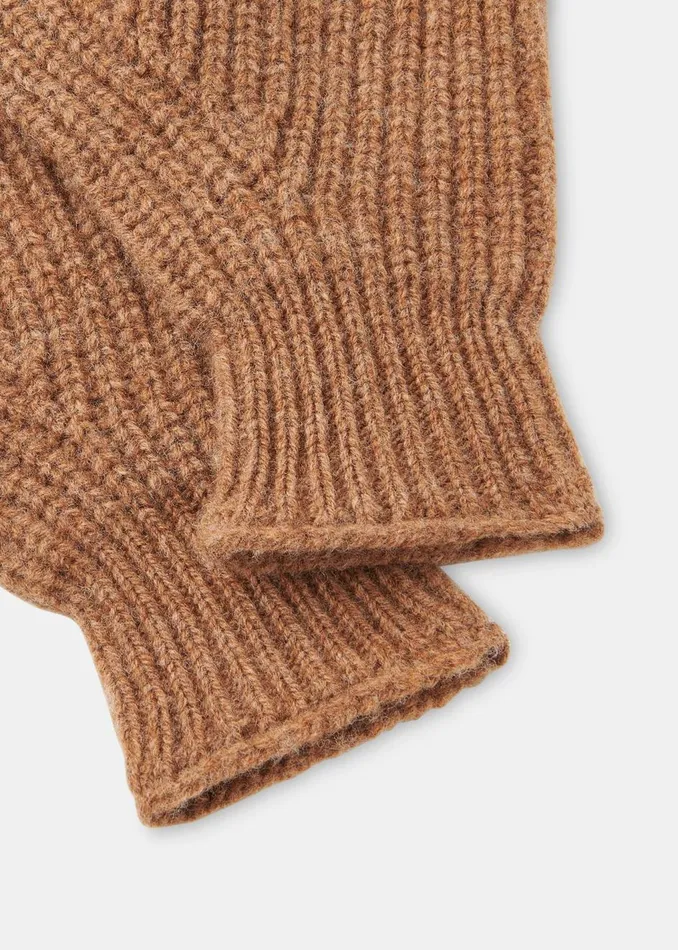 Camel Lambswool Gloves Women Whistles Hats Gloves and Scarves
