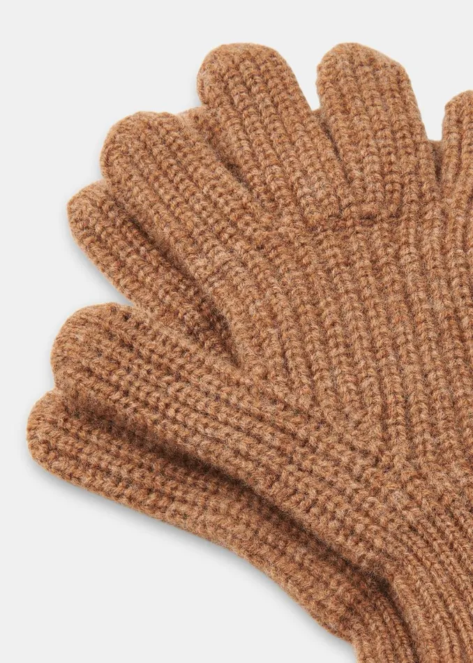 Camel Lambswool Gloves Women Whistles Hats Gloves and Scarves