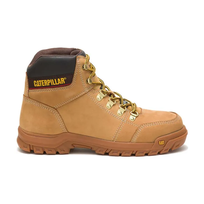 Cat Footwear Boots Men Outline Steel Toe Work Boot