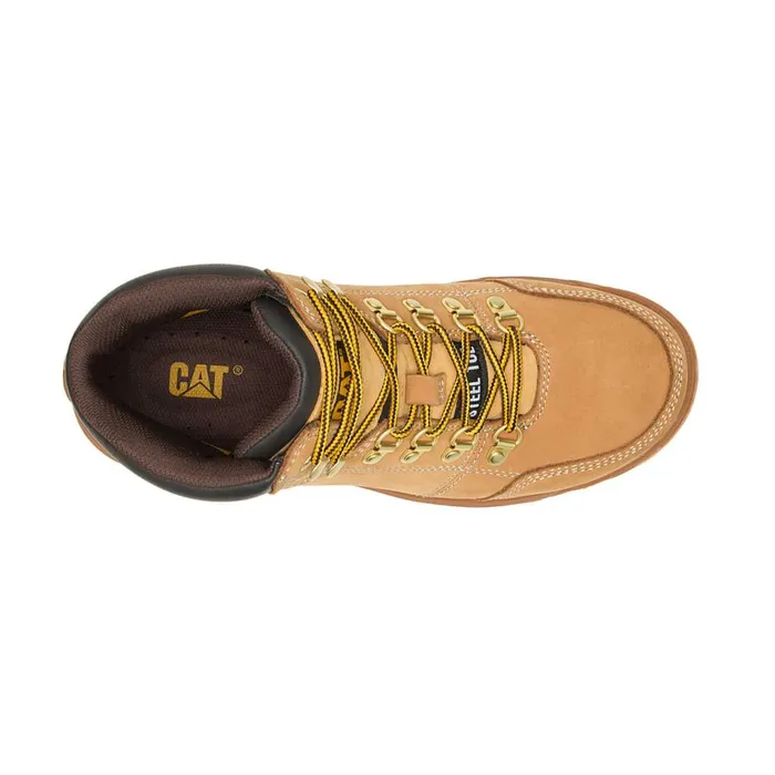 Cat Footwear Boots Men Outline Steel Toe Work Boot