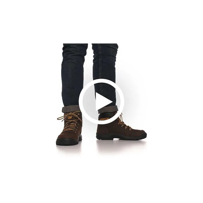 Cat Footwear Boots Men Outline Steel Toe Work Boot