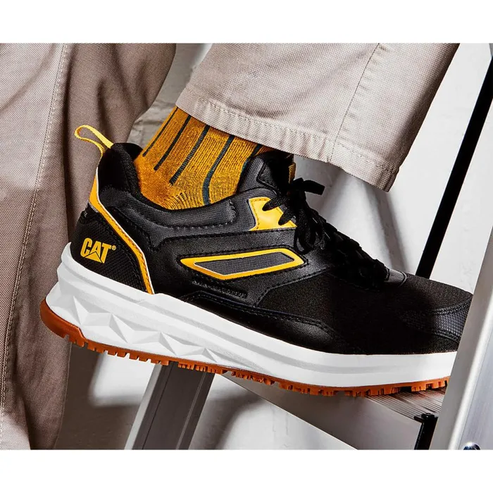Cat Footwear Shoes Men Streamline Runner Carbon Composite Toe Static Dissipative Work Shoe