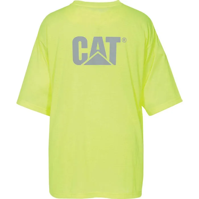 Cat Footwear Tops and Outerwear Men HiVis Trademark Pocket Tee