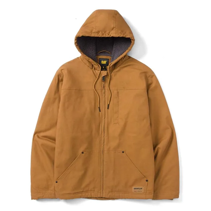 Cat Footwear Tops and Outerwear Men Hooded SherpaLined Jacket