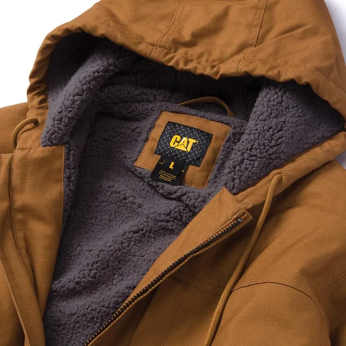Cat Footwear Tops and Outerwear Men Hooded SherpaLined Jacket