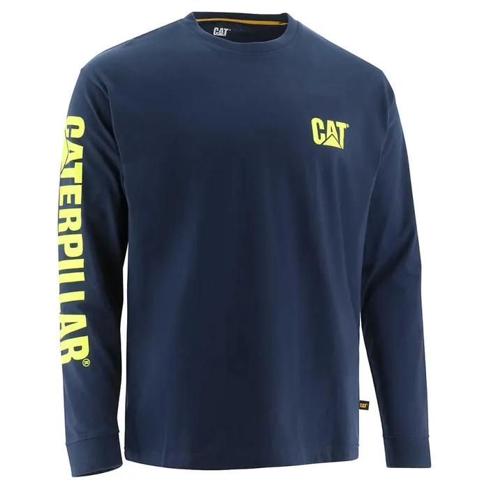 Cat Footwear Tops and Outerwear Men Trademark Banner Long Sleeve Tee