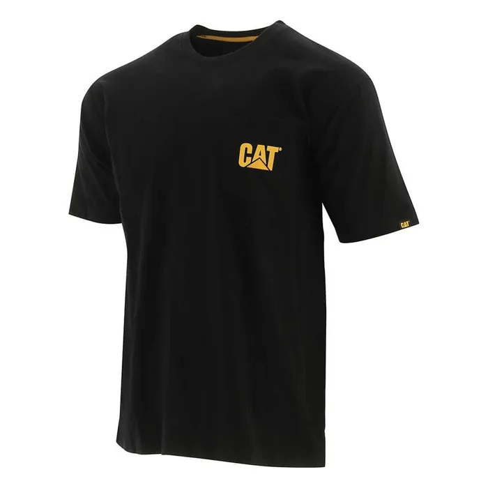 Cat Footwear Tops and Outerwear Men Trademark Pocket Tee