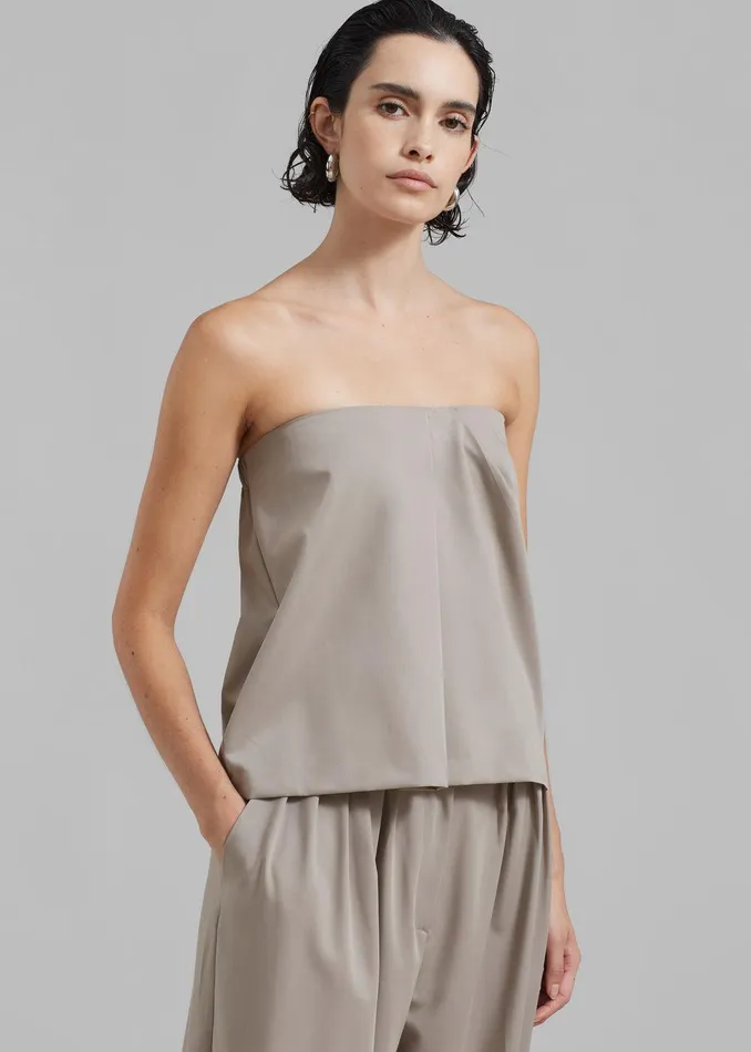 Catalina Tube Top 8211 Grey Women The Frankie Shop Clothing