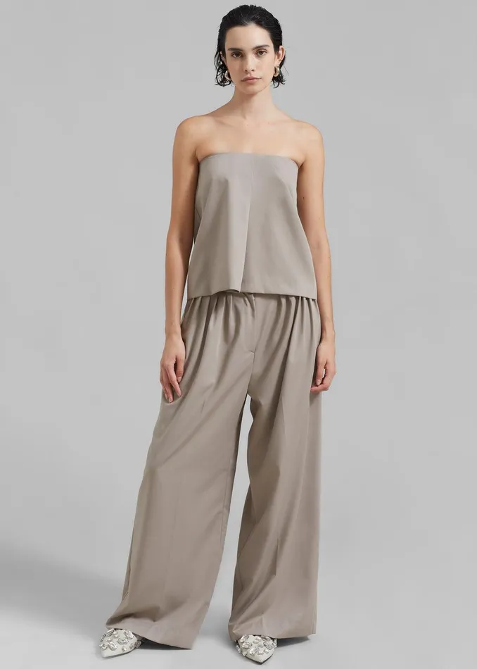 Catalina Tube Top 8211 Grey Women The Frankie Shop Clothing