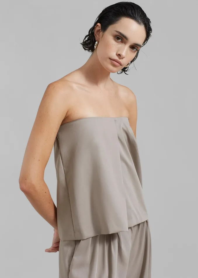 Catalina Tube Top 8211 Grey Women The Frankie Shop Clothing
