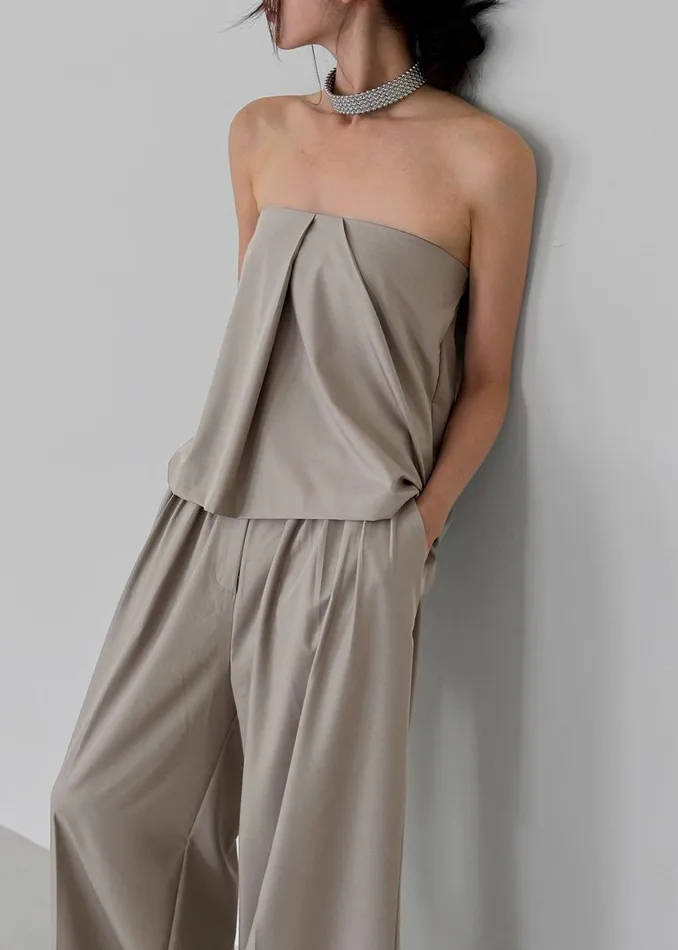 Catalina Tube Top 8211 Grey Women The Frankie Shop Clothing