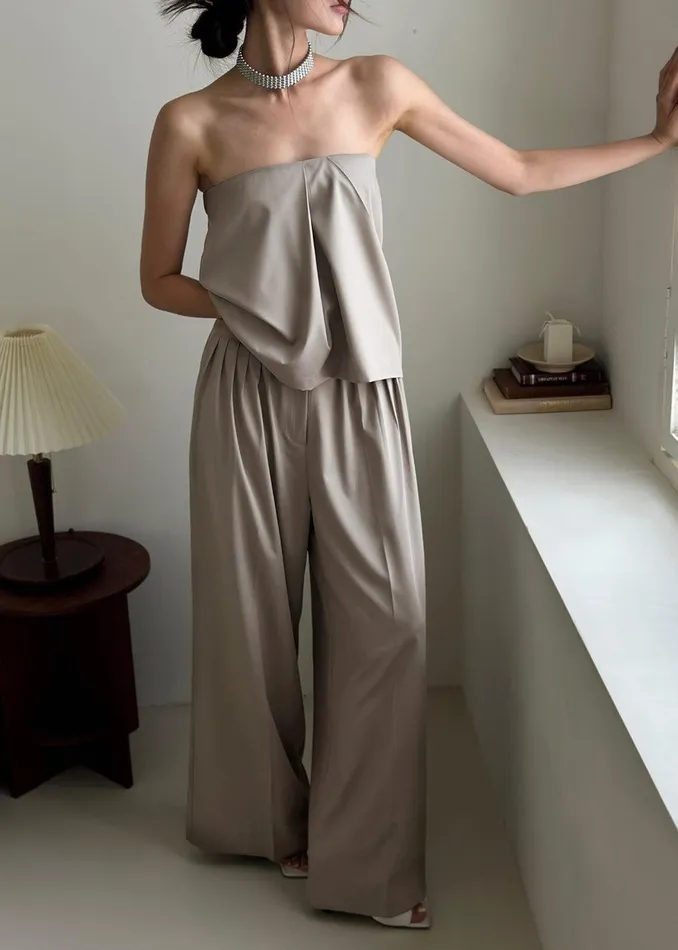 Catalina Tube Top 8211 Grey Women The Frankie Shop Clothing