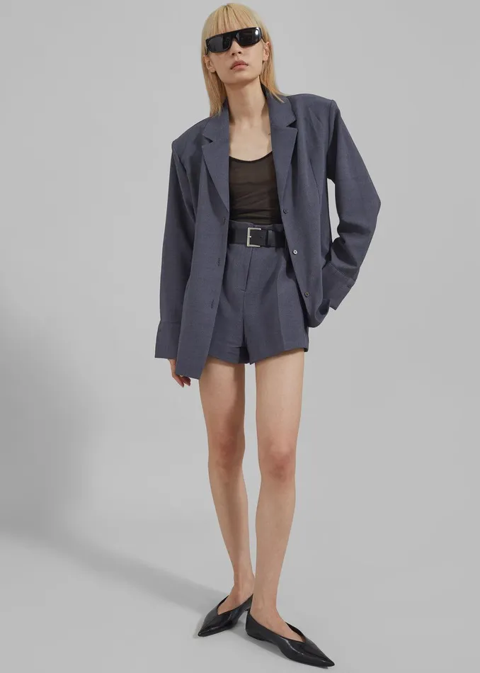 Chappell Padded Blazer 8211 Grey Women The Frankie Shop Clothing