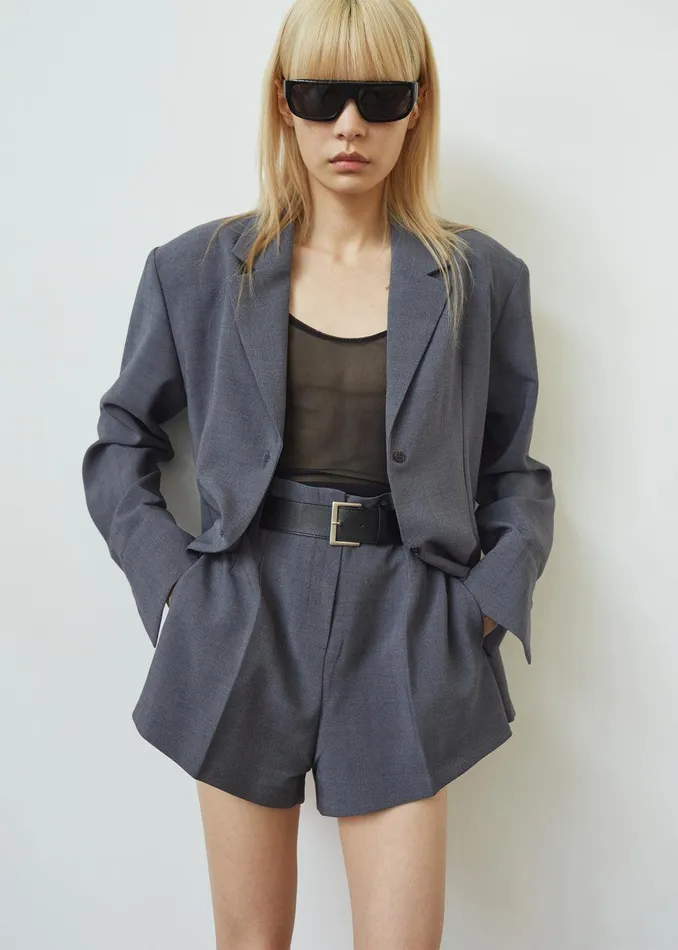 Chappell Padded Blazer 8211 Grey Women The Frankie Shop Clothing
