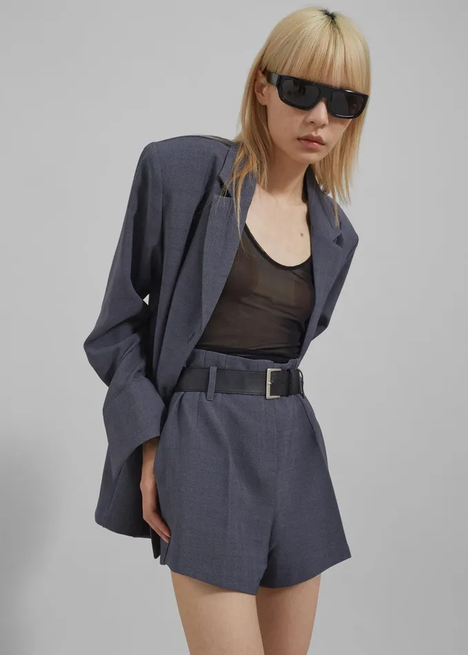 Chappell Padded Blazer 8211 Grey Women The Frankie Shop Clothing
