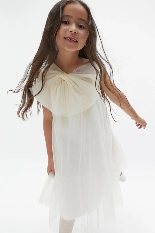Child Bow Tulle Dress Canvas Seed Heritage Dresses