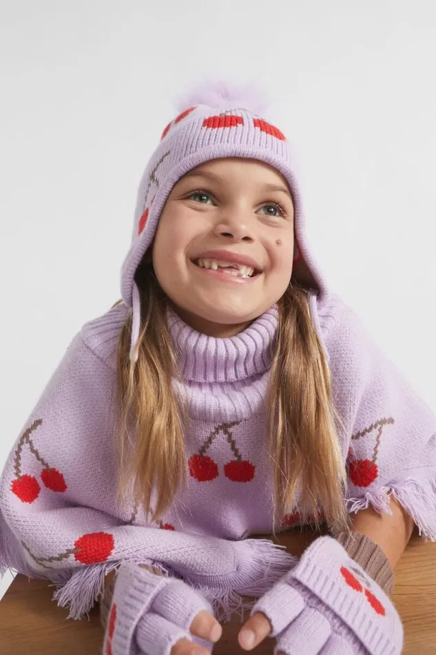 Child Cherry Beanie Multi Seed Heritage Hats Beanies and Caps