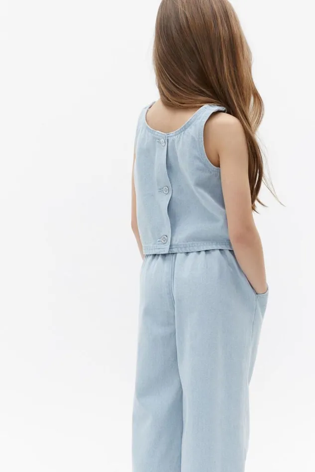 Child Denim Cami Ice Blue Wash Seed Heritage TShirts and Tops