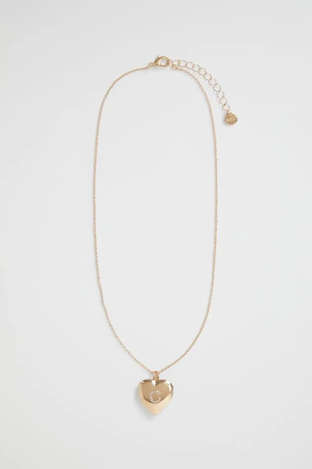 Child Diamante Initial Locket C Seed Heritage Jewellery