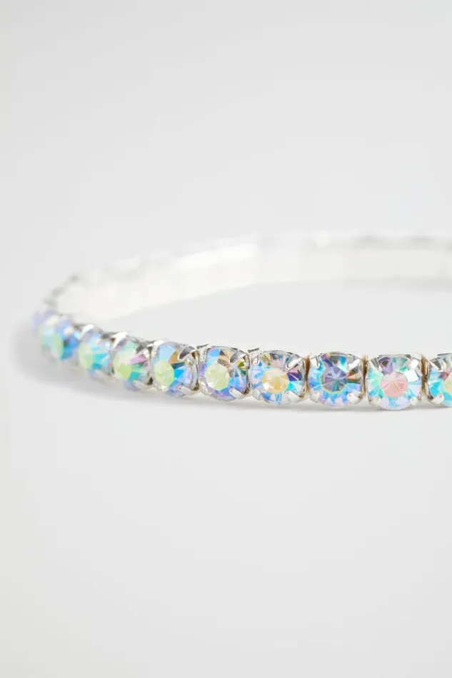 Child Diamante Stretch Bracelet Iridescent Seed Heritage Jewellery