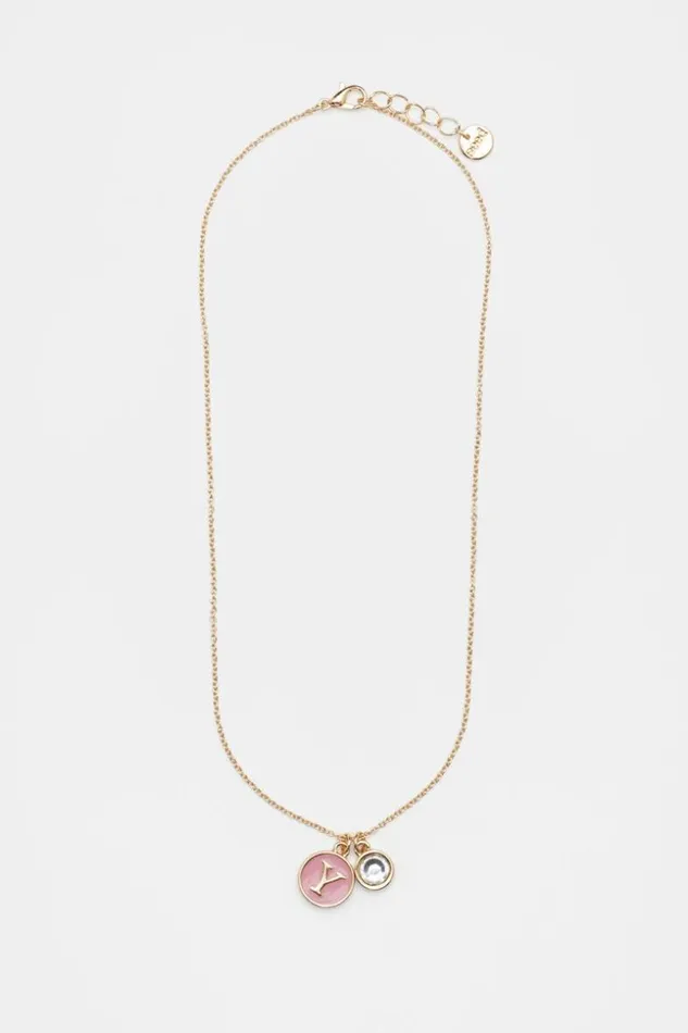 Child Initial Enamel Necklace Y Seed Heritage The AZ Of Initials