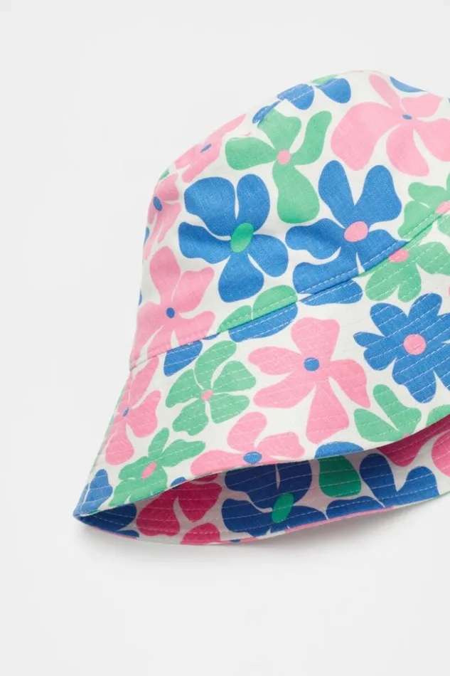 Child Retro Floral Bucket Hat Multi Seed Heritage Hats Beanies and Caps