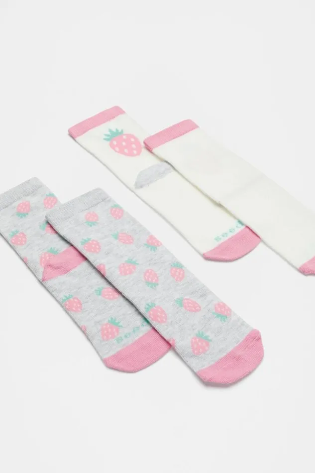 Child Strawberry Sock 2 Pack Multi Seed Heritage Socks