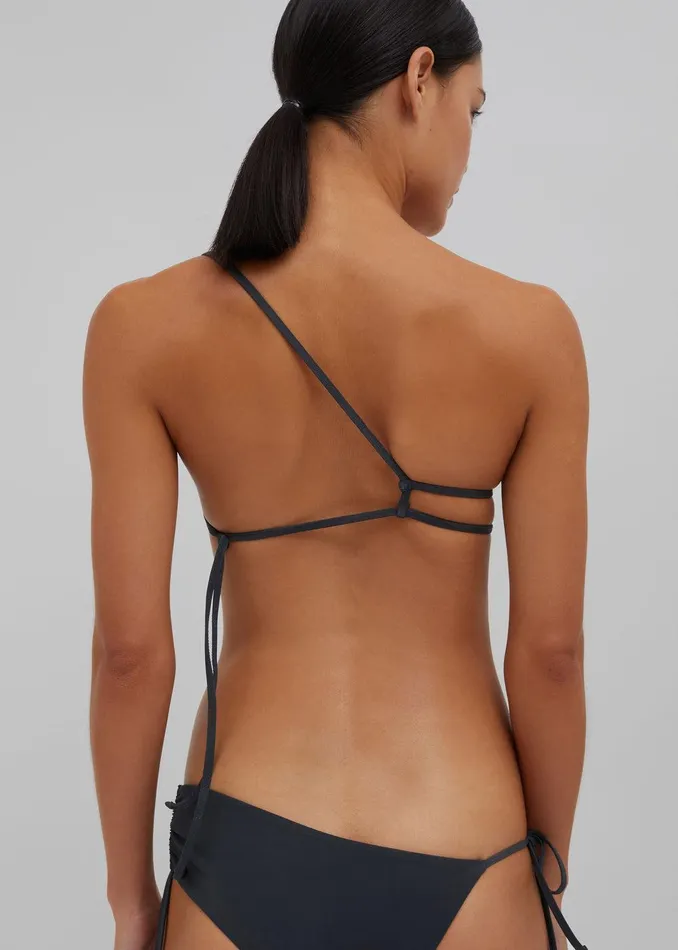 Christopher Esber Atmos Drawstring Bikini Top 8211 Charcoal Women The Frankie Shop Clothing