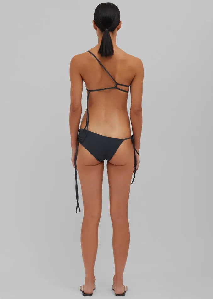 Christopher Esber Atmos Drawstring Bikini Top 8211 Charcoal Women The Frankie Shop Clothing