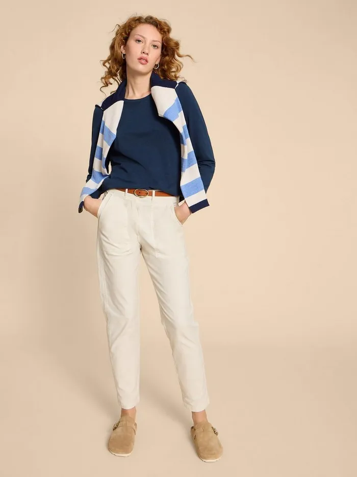 CLARA LS TEE Dark Navy Women White Stuff Tops and Tees