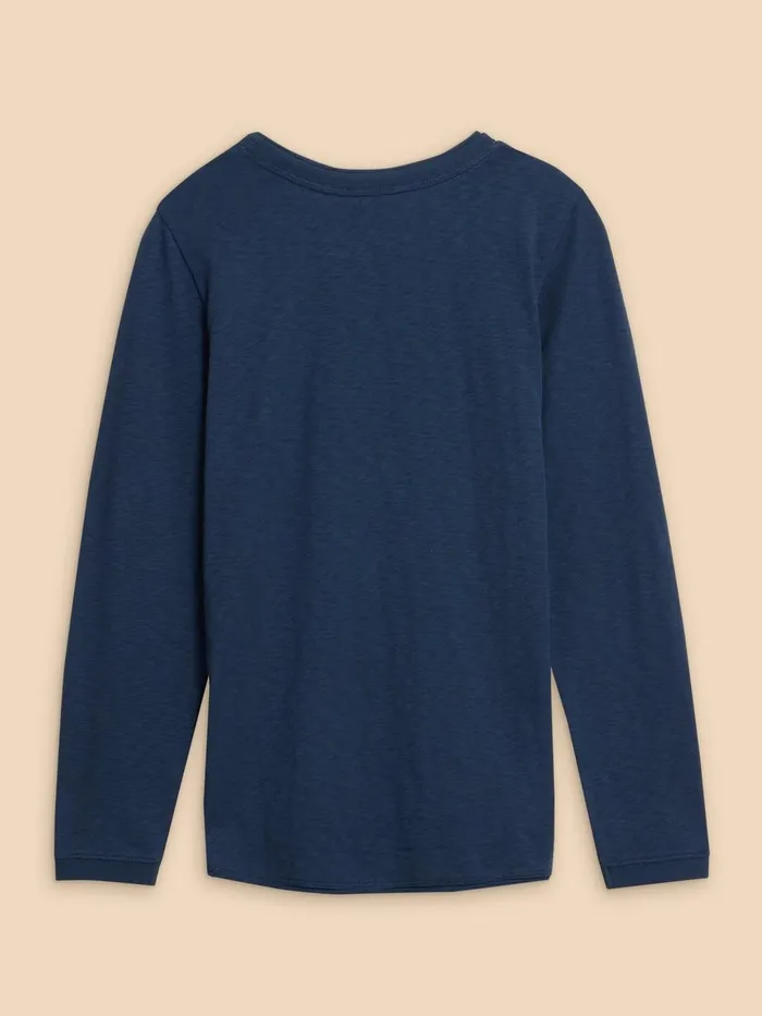 CLARA LS TEE Dark Navy Women White Stuff Tops and Tees CLARA LS TEE Dark Navy Women White Stuff Tops and Tees