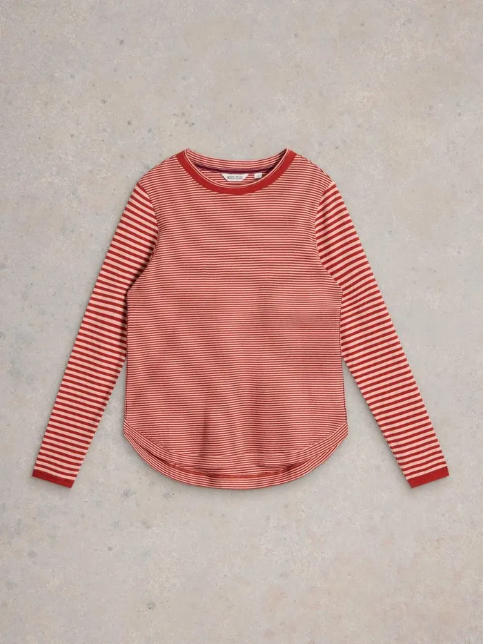 CLARA SPARKLE LS TEE Red Multi Women White Stuff Tops and Tees CLARA SPARKLE LS TEE Red Multi Women White Stuff Tops and Tees