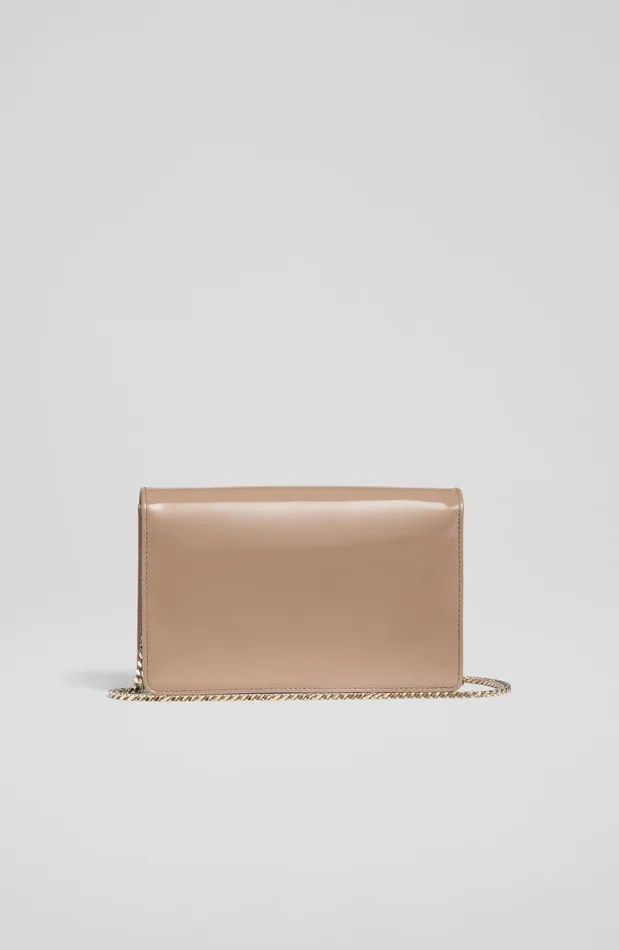 Clutch Bags Women LKBennett Cici Dark Taupe Patent Leather Clutch Bag Clutch Bags Women LKBennett Cici Dark Taupe Patent Leather Clutch Bag