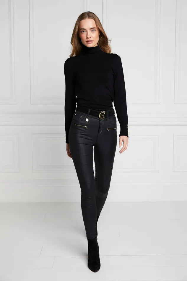 Coated Jodhpur Jean Black Jeans Holland Cooper Womens