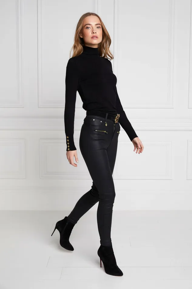 Coated Jodhpur Jean Black Jeans Holland Cooper Womens Coated Jodhpur Jean Black Jeans Holland Cooper Womens