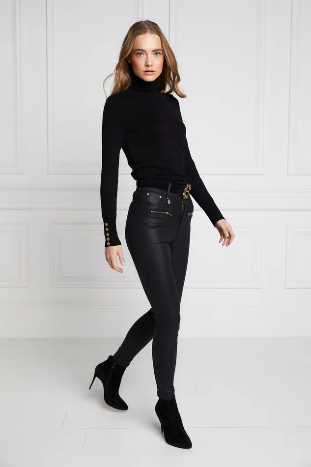 Coated Jodhpur Jean Black Jeans Holland Cooper Womens Coated Jodhpur Jean Black Jeans Holland Cooper Womens