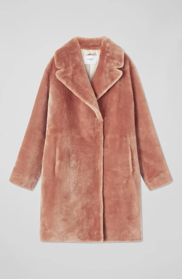 Coats and Jackets Women LKBennett Armelia Apricot Shearling Coat Apricot Coats and Jackets Women LKBennett Armelia Apricot Shearling Coat Apricot