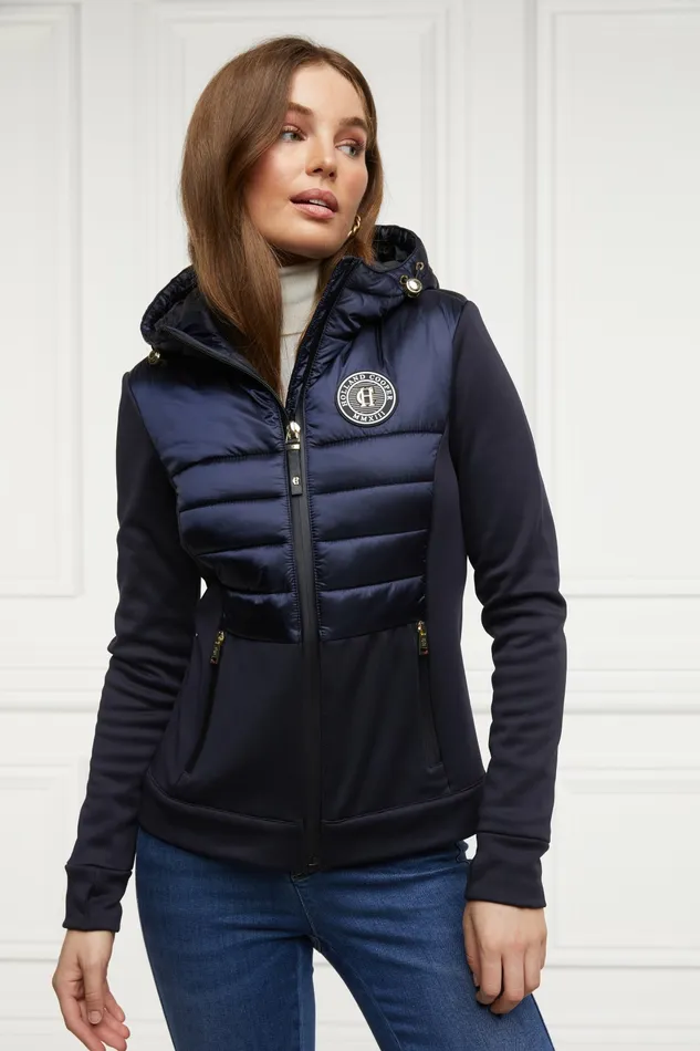 Coats and Jackets Womens Hybrid Shell Jacket Ink Navy Holland Cooper