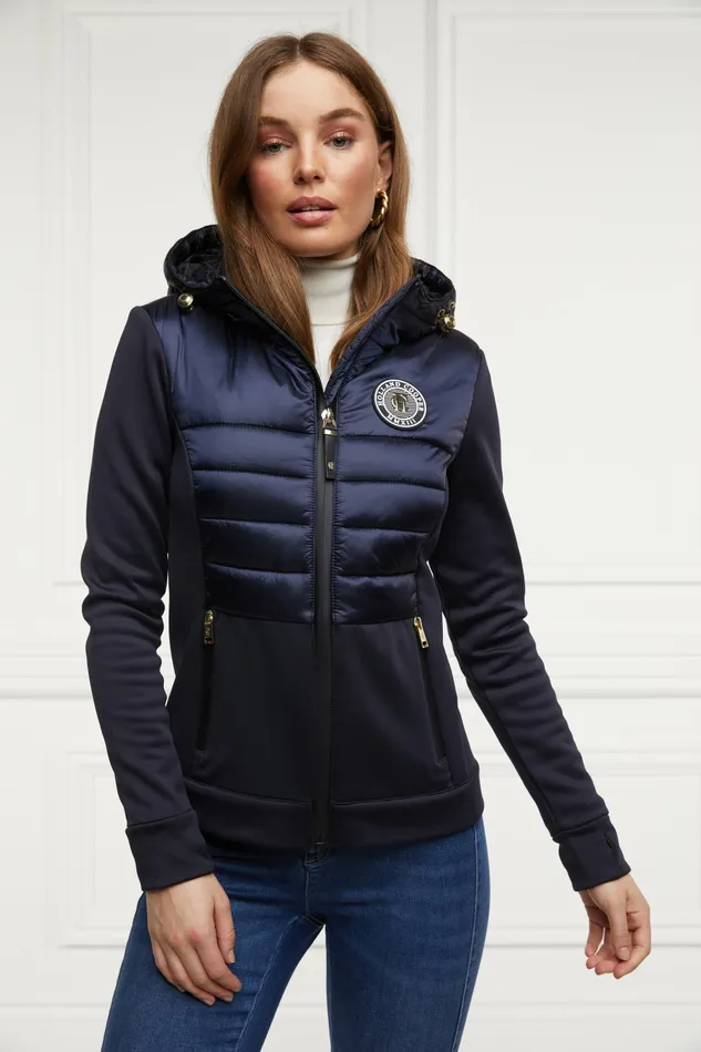 Coats and Jackets Womens Hybrid Shell Jacket Ink Navy Holland Cooper Coats and Jackets Womens Hybrid Shell Jacket Ink Navy Holland Cooper