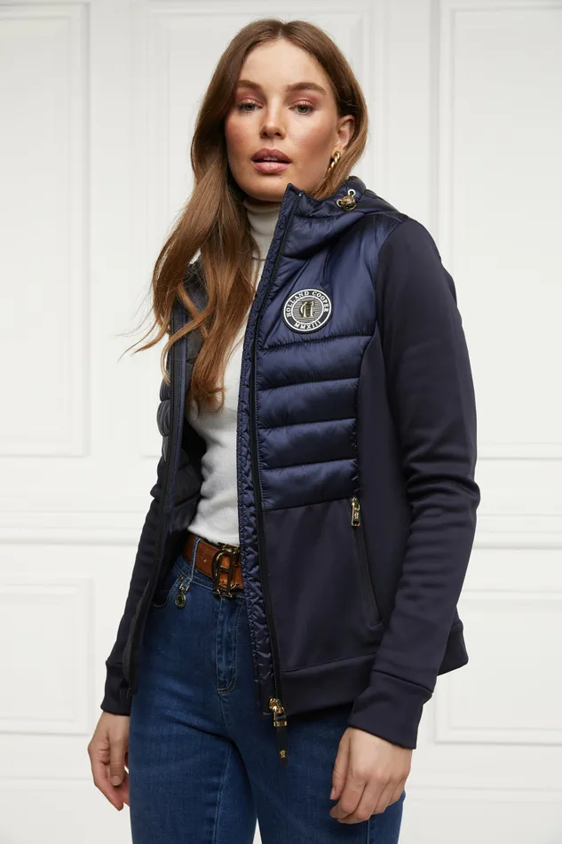 Coats and Jackets Womens Hybrid Shell Jacket Ink Navy Holland Cooper Coats and Jackets Womens Hybrid Shell Jacket Ink Navy Holland Cooper
