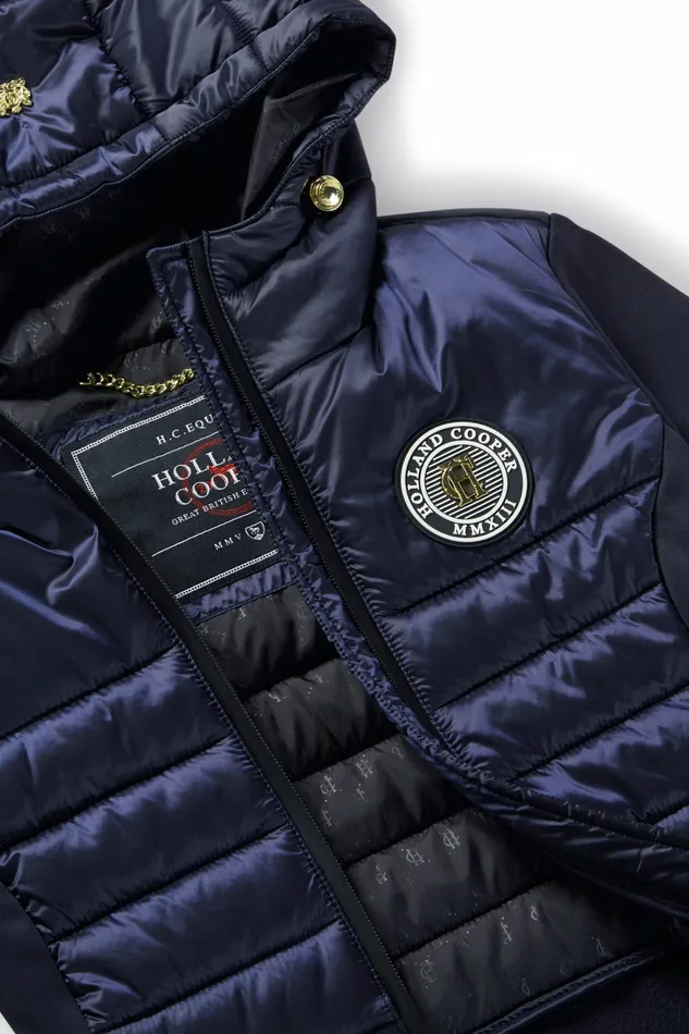 Coats and Jackets Womens Hybrid Shell Jacket Ink Navy Holland Cooper Coats and Jackets Womens Hybrid Shell Jacket Ink Navy Holland Cooper