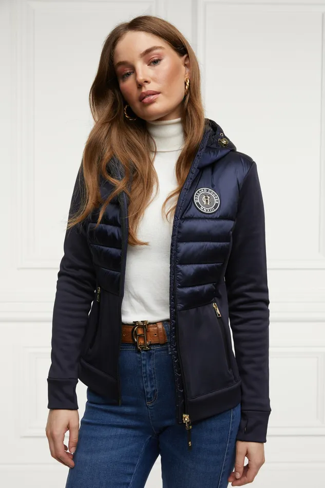 Coats and Jackets Womens Hybrid Shell Jacket Ink Navy Holland Cooper Coats and Jackets Womens Hybrid Shell Jacket Ink Navy Holland Cooper
